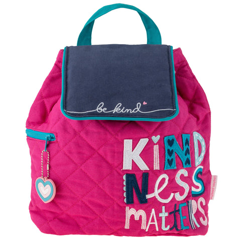KINDNESS MATTERS QUILTED BACKPACK