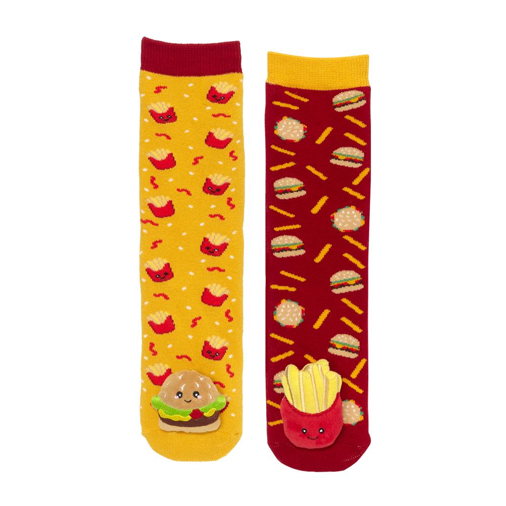 HAMBURGER & FRIES SOCKS - FITS AGE 7-10 YEARS OLD